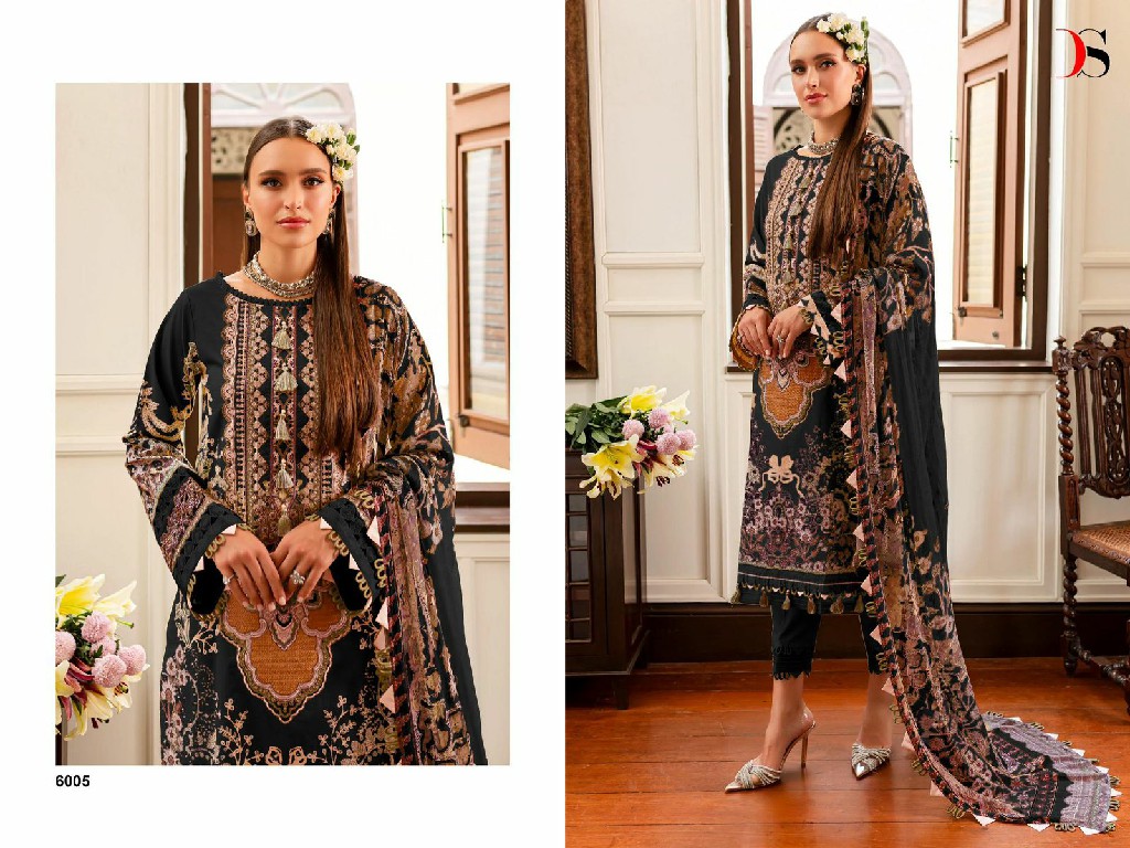 DEEPSY SUITS FIRDOUS QUEENS COURT VOL 6 FANCY WEAR COTTON UNSTITCH SALWAR KAMEEZ