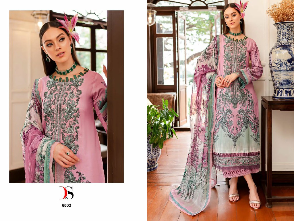 DEEPSY SUITS FIRDOUS QUEENS COURT VOL 6 FANCY WEAR COTTON UNSTITCH SALWAR KAMEEZ