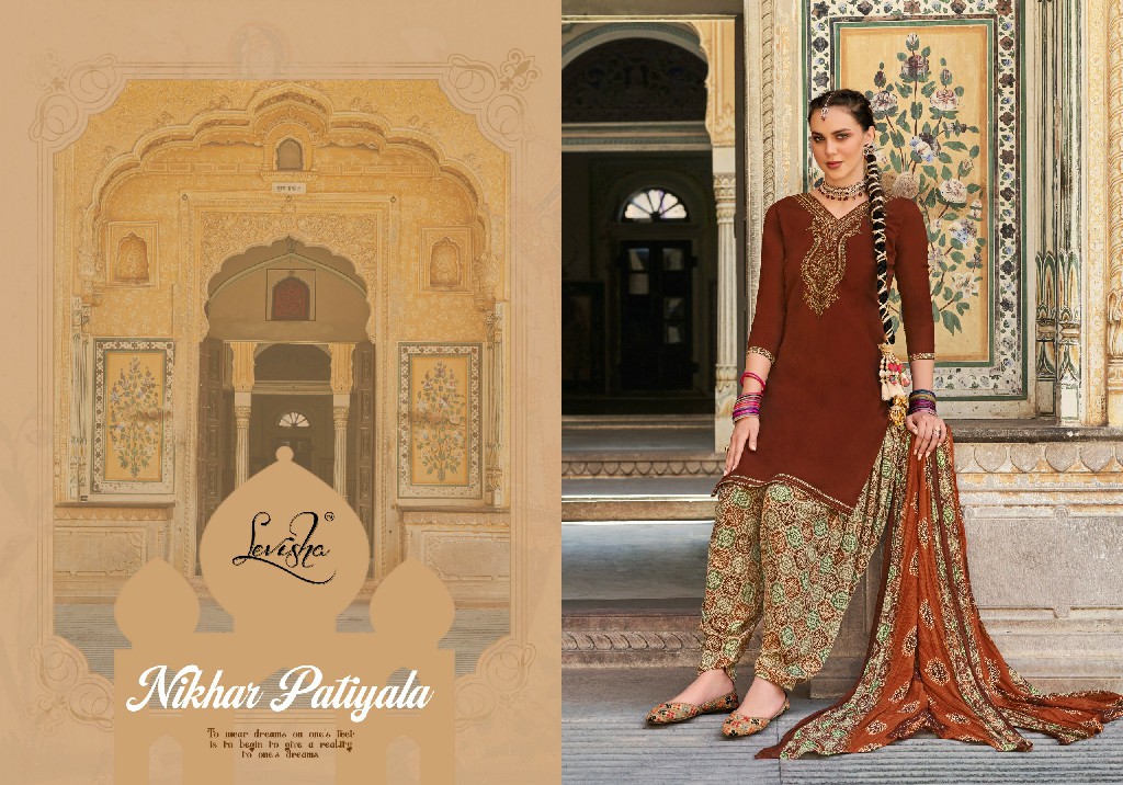 LEVISHA NIKHAR PATIYALA SUMMER WEAR VISCOSE UNSTITCH SALWAR SUIT