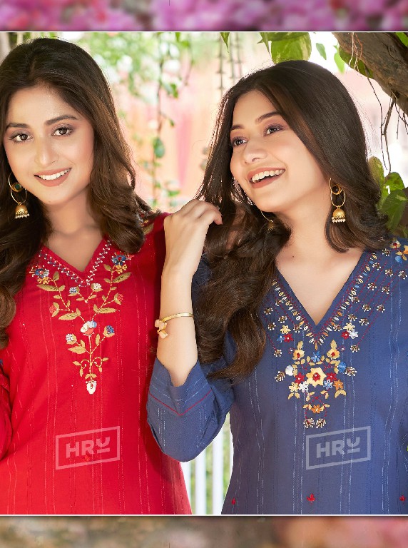 HRU HEMA VOL 3 BEAUTIFUL WEAR READYMADE VISCOSE KURTI COLLECTION