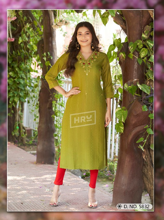HRU HEMA VOL 3 BEAUTIFUL WEAR READYMADE VISCOSE KURTI COLLECTION