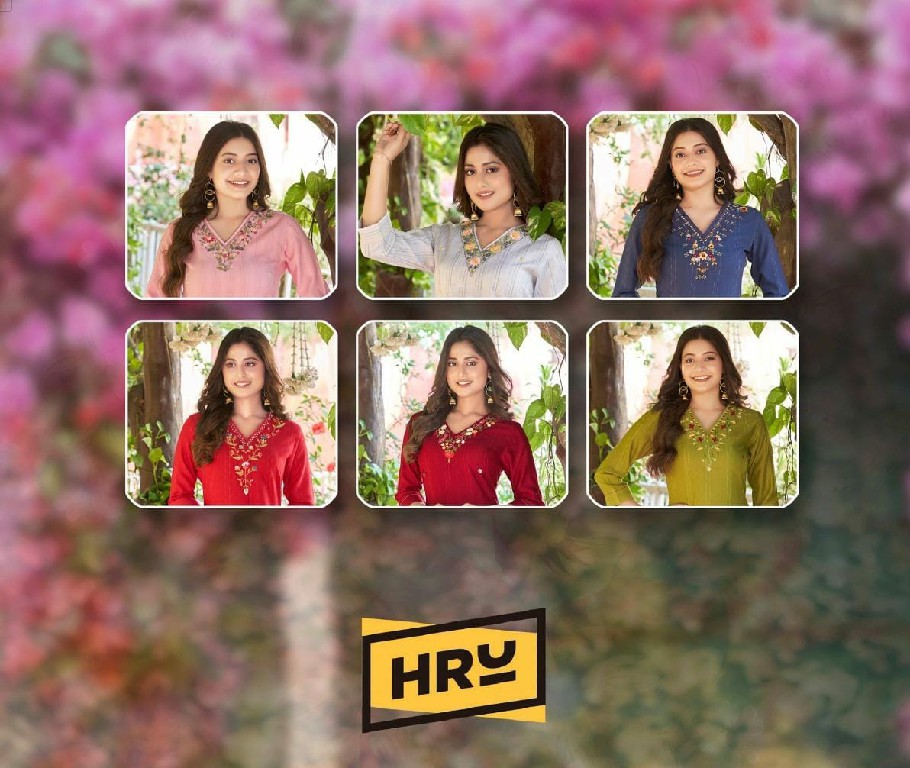 HRU HEMA VOL 3 BEAUTIFUL WEAR READYMADE VISCOSE KURTI COLLECTION