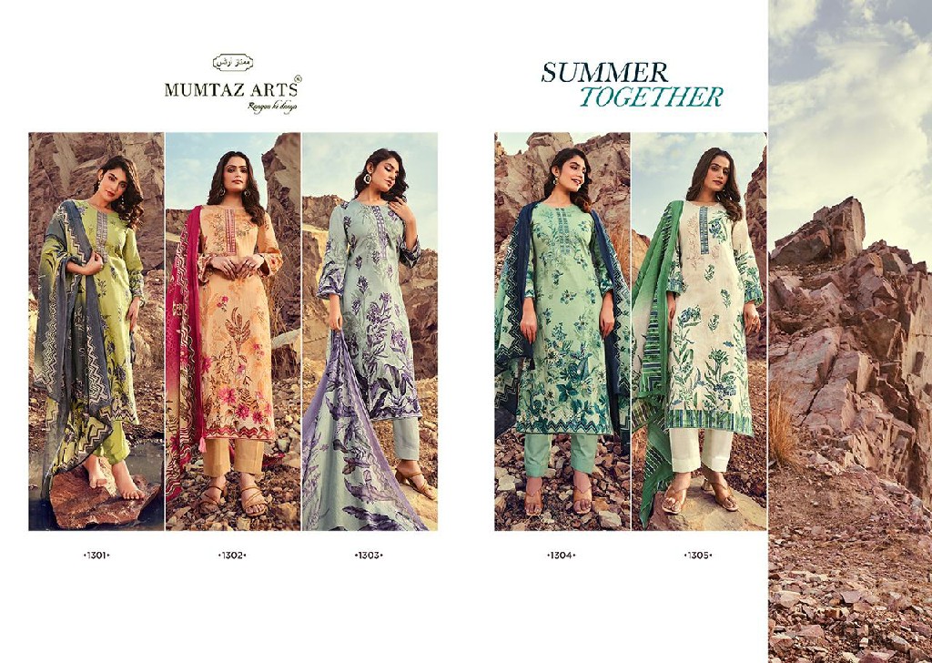 MUMTAZ ARTS SUMMER TOGETHER DAILY USE PURE JAM SATIN PRINT WITH EXCLUSIVE PAKISTANI STYLE DESS MATERIAL