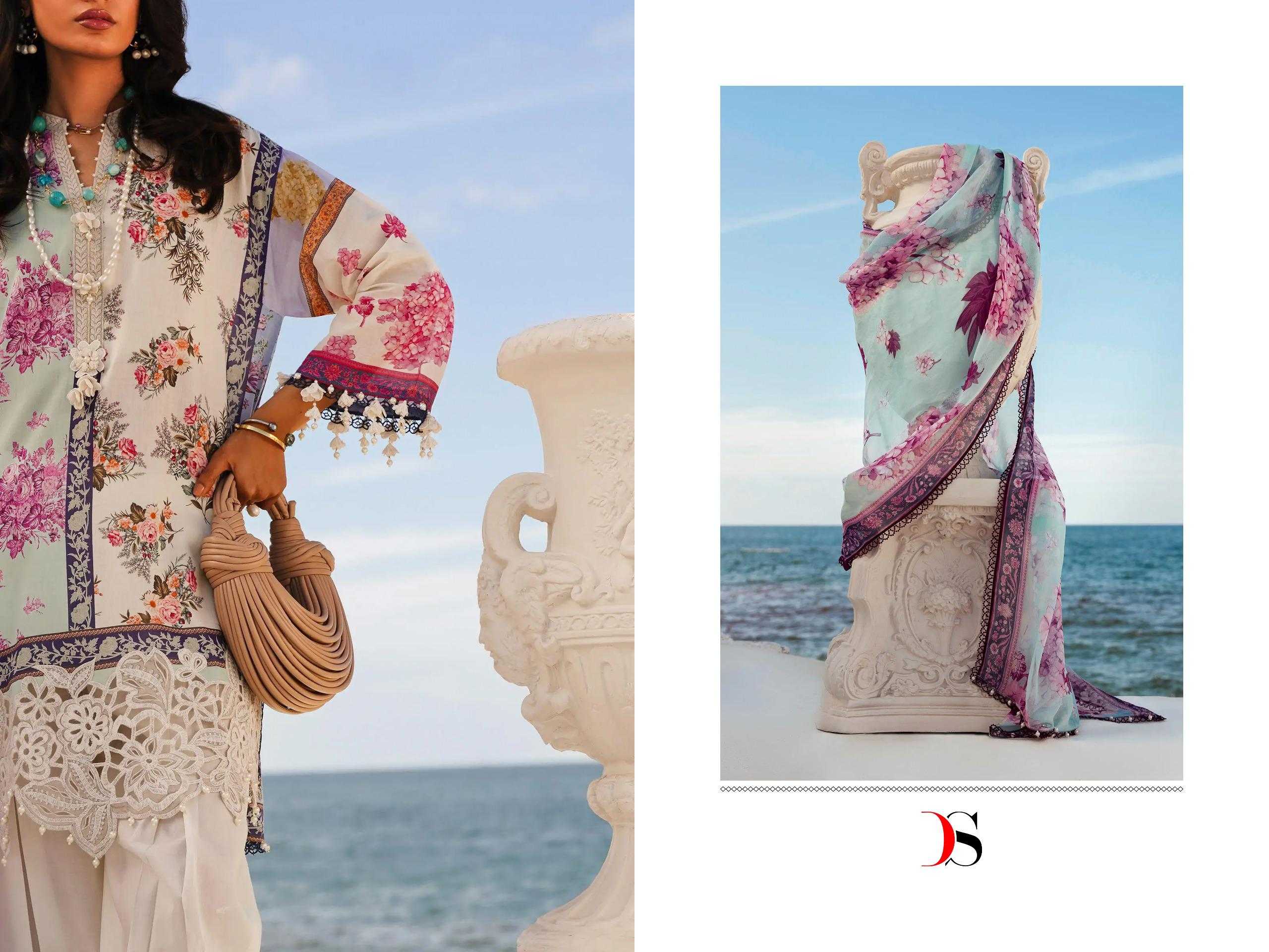 DEEPSY SANA SAFINAZ MUZLIN 24 COTTON PATCH WORK PAKISTANI DRESSES