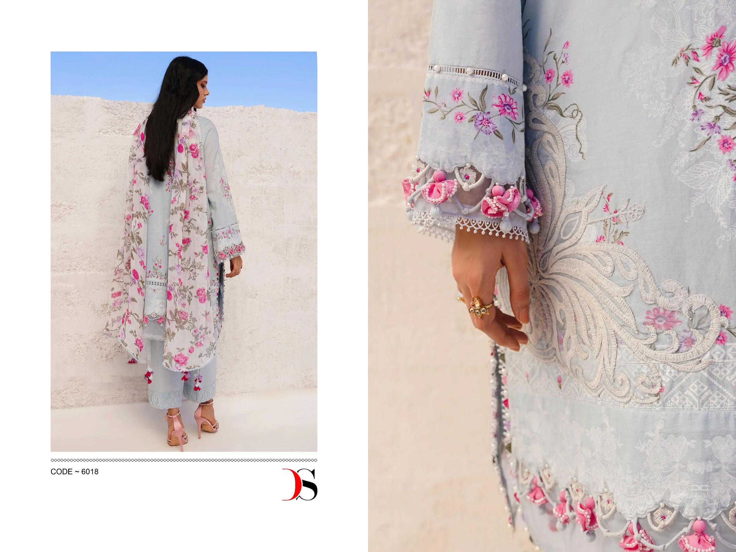 DEEPSY SANA SAFINAZ MUZLIN 24 COTTON PATCH WORK PAKISTANI DRESSES