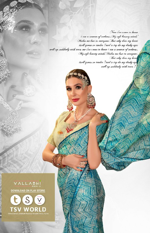 Vallabhi Amina Wholesale Chiffon Fabrics Indian Sarees