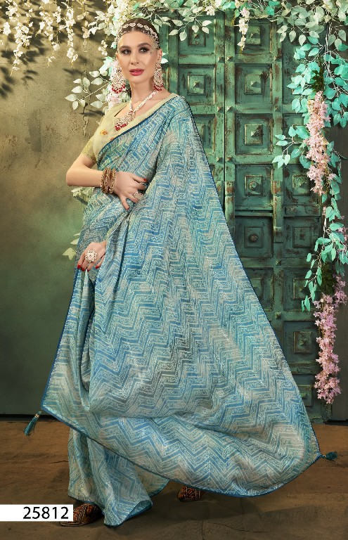 Vallabhi Amina Wholesale Chiffon Fabrics Indian Sarees