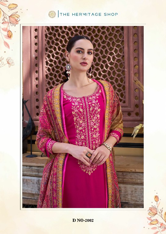 Hermitage Begum Vol-2 Wholesale Pure Viscose Reyon With Embroidery Dress Material