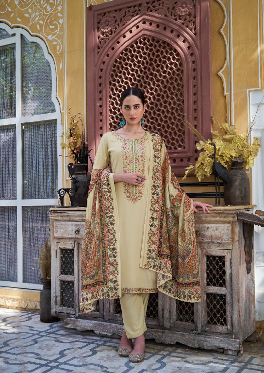 Hermitage Begum Vol-2 Wholesale Pure Viscose Reyon With Embroidery Dress Material