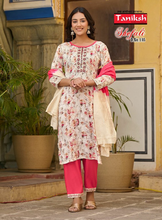 Taniksh Shefali Vol-1 Wholesale Embroidery Kurtis With Pant And Dupatta