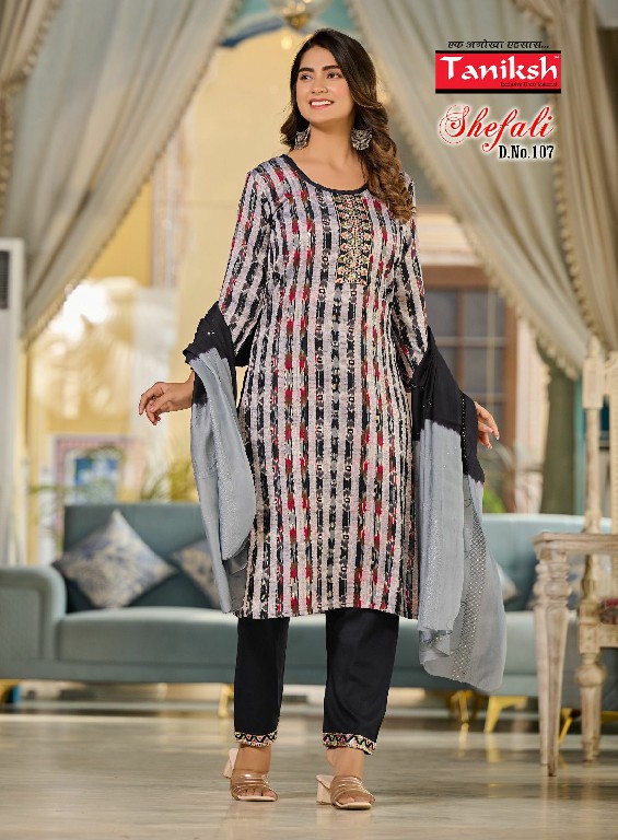 Taniksh Shefali Vol-1 Wholesale Embroidery Kurtis With Pant And Dupatta