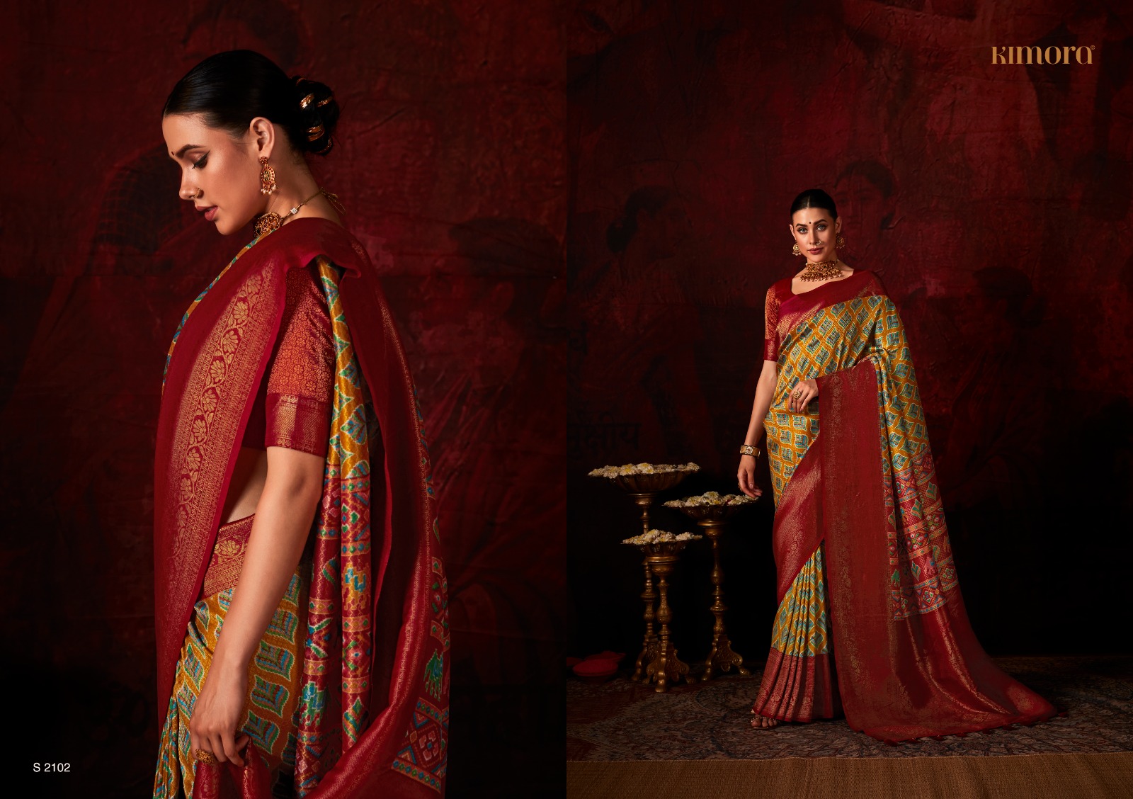 Kimora Lakshmi Wholesale Softy Silk With Digital Print Sarees