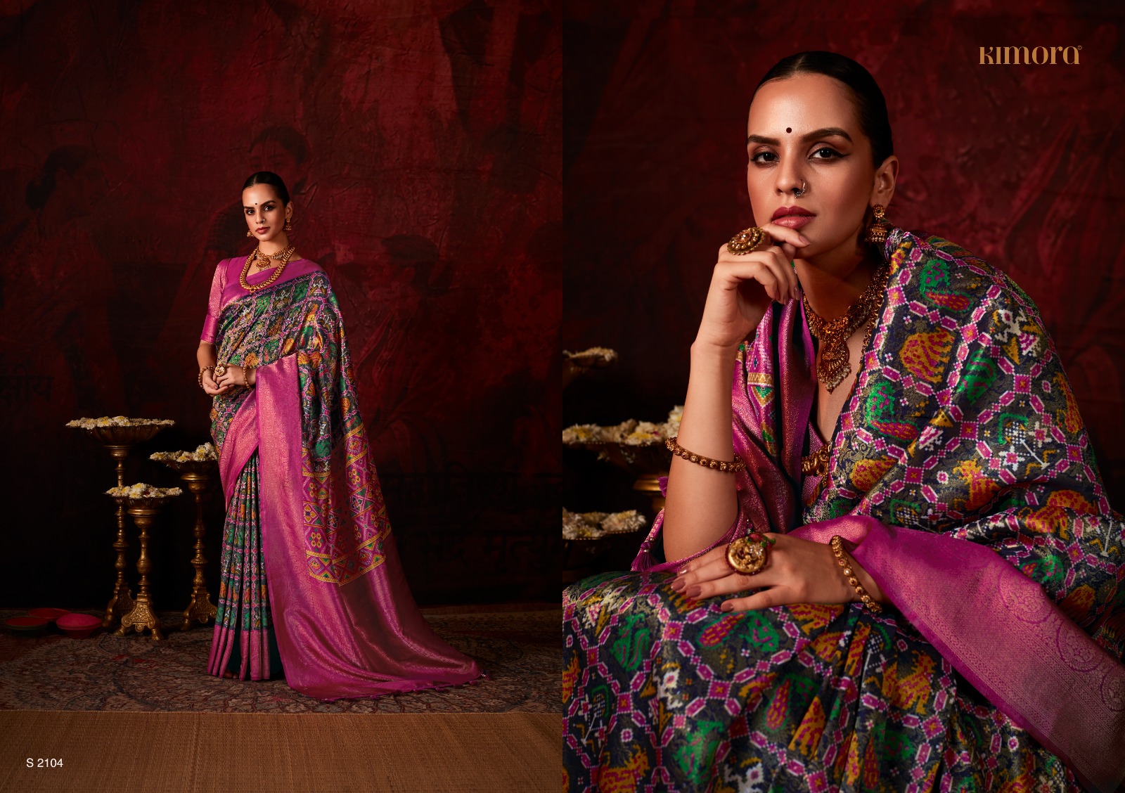 Kimora Lakshmi Wholesale Softy Silk With Digital Print Sarees