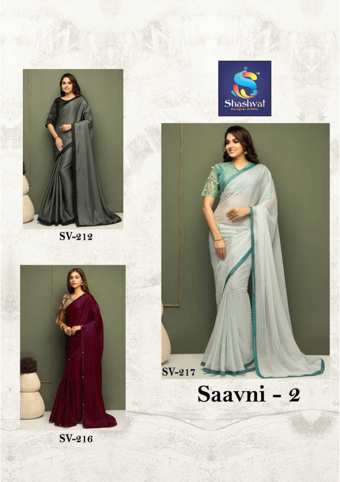Shashvat Sanvi Vol-2 Wholesale Party Wear Ethnic Sarees