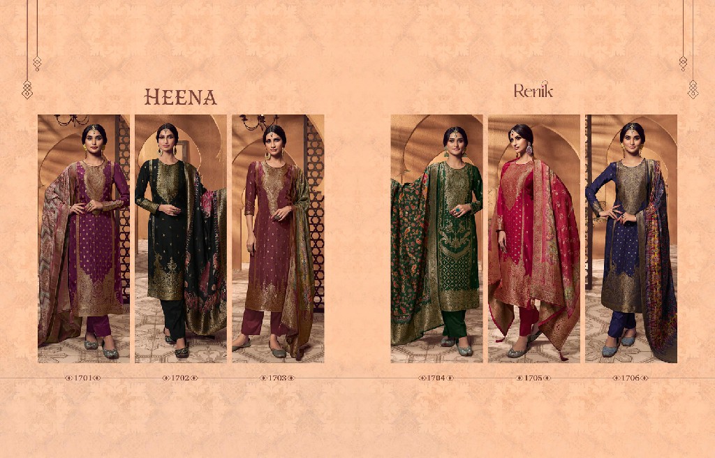 RENIK FASHION HEENA OCCASION WEAR UNSTITCH SALWAR SUIT SUPPLIER