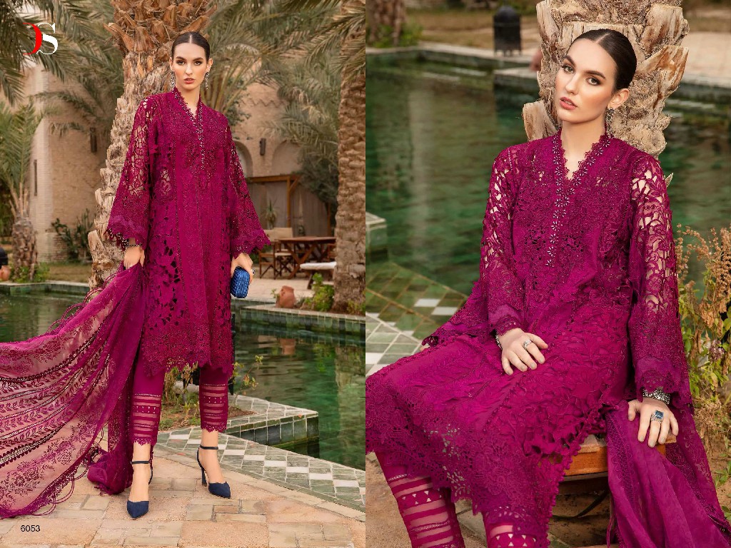 MARIA B VOYAGE LAWN 24 BY DEEPSY SUITS DESIGNER PURE COTTON STYLISH PAKISTANI SALWAR KAMEEZ