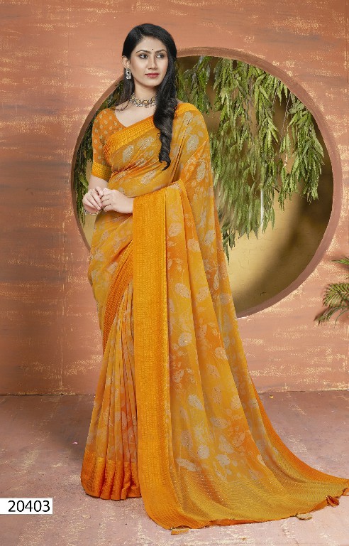 VALLABHI PRINTS VYANJANA VOL 4 AMAZING WEAR GEORGETTE SAREE SUPPLIER