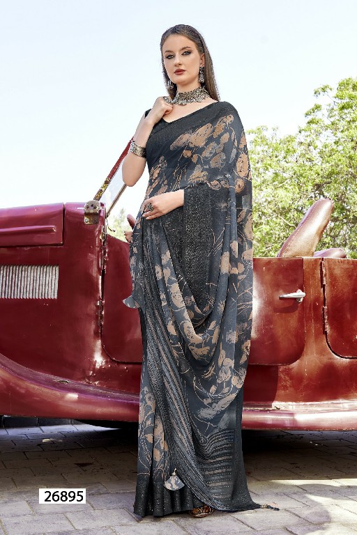 VALLABHI PRINTS VYANJANA VOL 6 STYLISH WEAR GEORGETTE SAREE COLLECTION