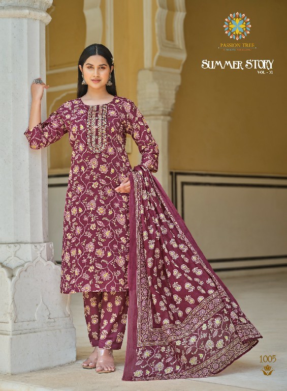 Passion Tree Summer Story Vol-1 Wholesale Readymade 3 Piece Suits