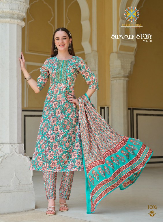 Passion Tree Summer Story Vol-1 Wholesale Readymade 3 Piece Suits