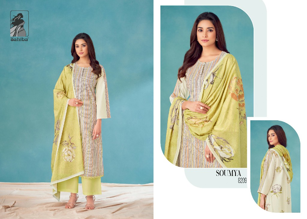 Sahiba Soumya Wholesale Pure Cotton Lawn Salwar Suits