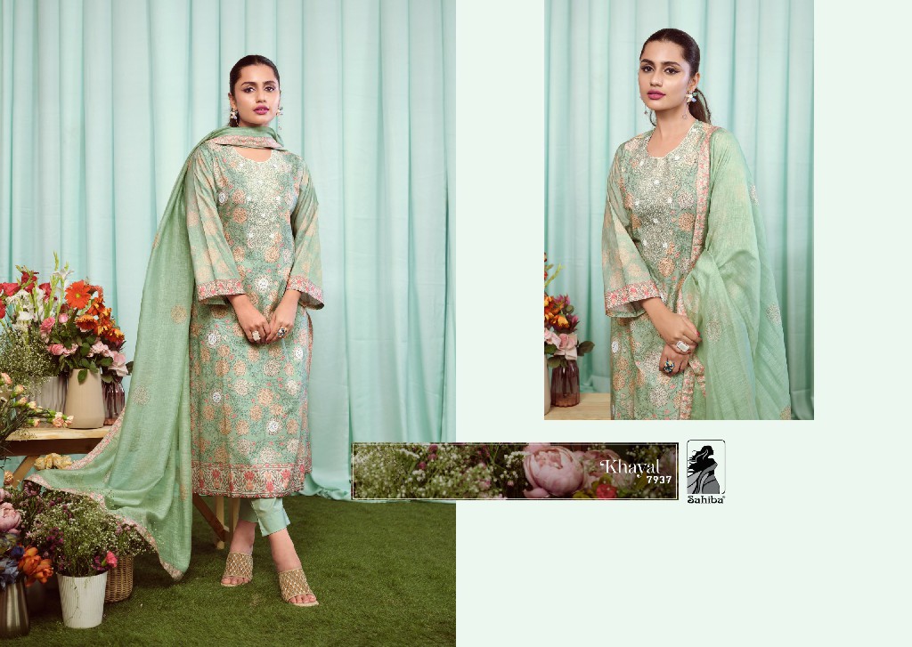 Sahiba Khayal Wholesale Pure Cotton With Organza Silk Sarees