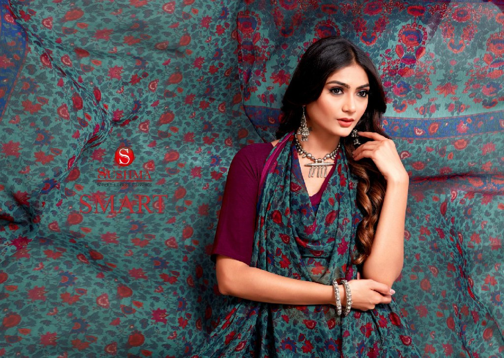 Sushma Smart Wholesale Chiffon Printed Sarees