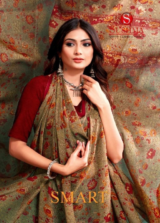 Sushma Smart Wholesale Chiffon Printed Sarees