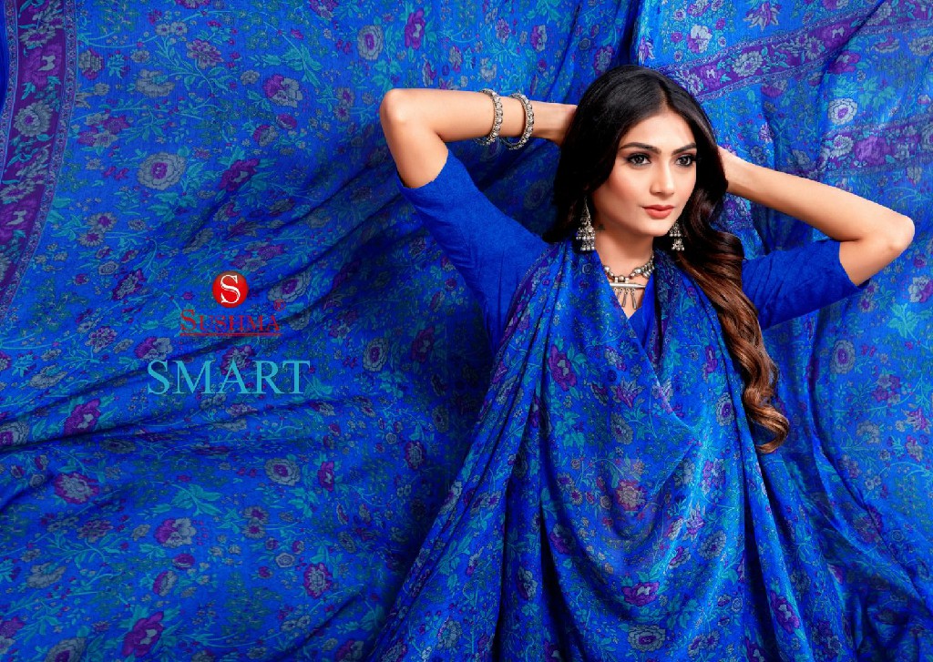 Sushma Smart Wholesale Chiffon Printed Sarees