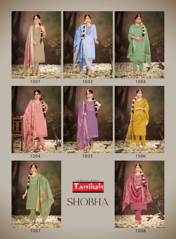 Taniksh Shobha Wholesale Roman Silks With Embroidery Work Kurtis With Pant And Dupatta