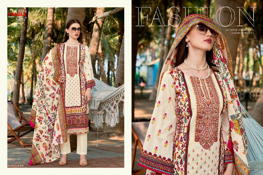 Pakiza Nazakat Vol-31 Wholesale Heavy Kashmiri Neck Embroidery Dress Material