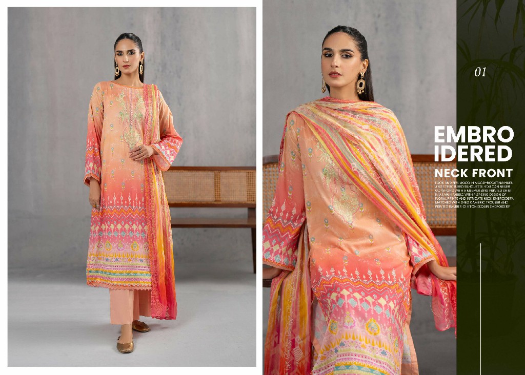 Gulljee Ruhay Sukhan Unstitched Three Piece Collection