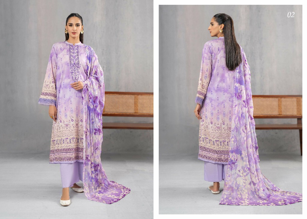 Gulljee Ruhay Sukhan Unstitched Three Piece Collection