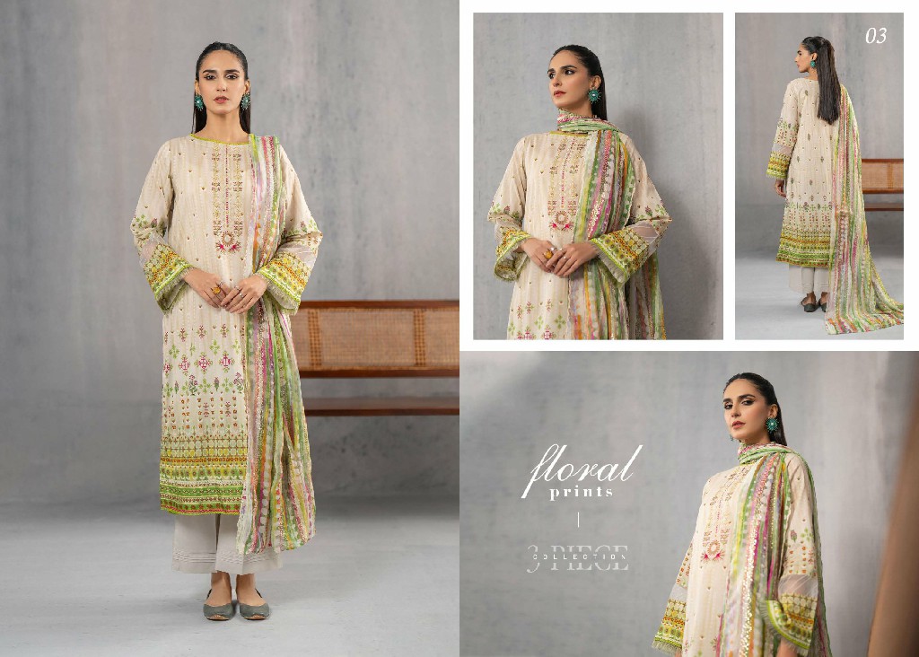 Gulljee Ruhay Sukhan Unstitched Three Piece Collection