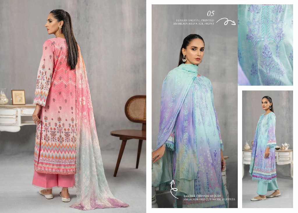 Gulljee Ruhay Sukhan Unstitched Three Piece Collection