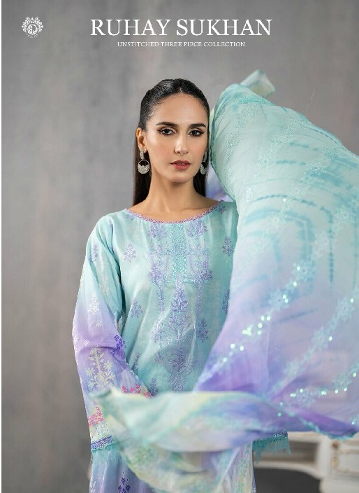 Gulljee Ruhay Sukhan Unstitched Three Piece Collection