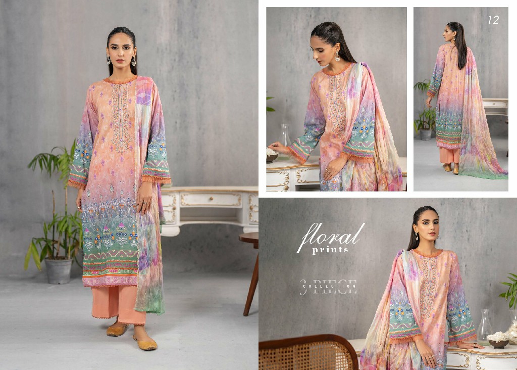 Gulljee Ruhay Sukhan Unstitched Three Piece Collection