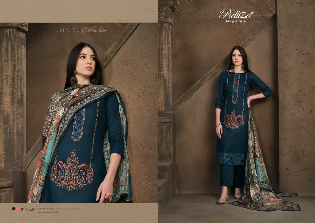 Belliza Jashn E Ishq Vol-7 Wholesale Heavy Jam With Embroidery Work Dress Material