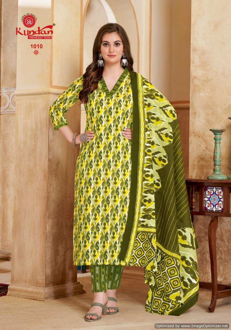 Kundan Kundan Ikkat Vol-1 Wholesale Pure Cotton Printed Dress Material