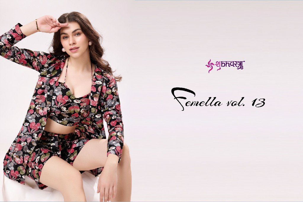 Shubhvastra Femella Vol-13 Wholesale Exclusive Stitched Western Co-Ords Set