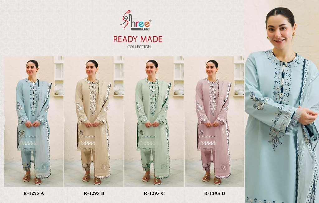 Shree Fabs R-1295 Wholesale Readymade Indian Pakistani Suits