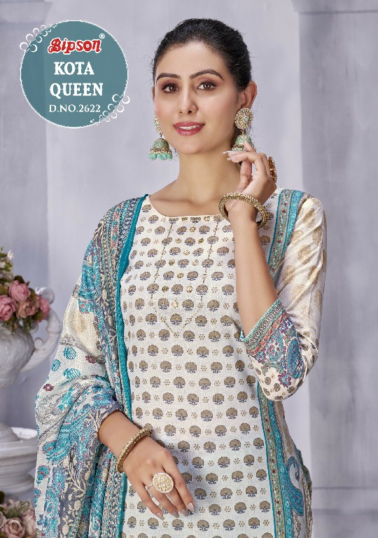 KOTA QUEEN 2622 BY BIPSON COMFORTABLE PURE COTTON PRINTED UNSTITCH SALWAR SUIT