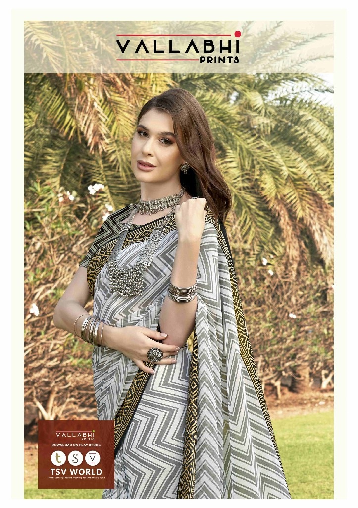 Vallabhi Harnaaz Wholesale Georgette Fabric Indian Sarees