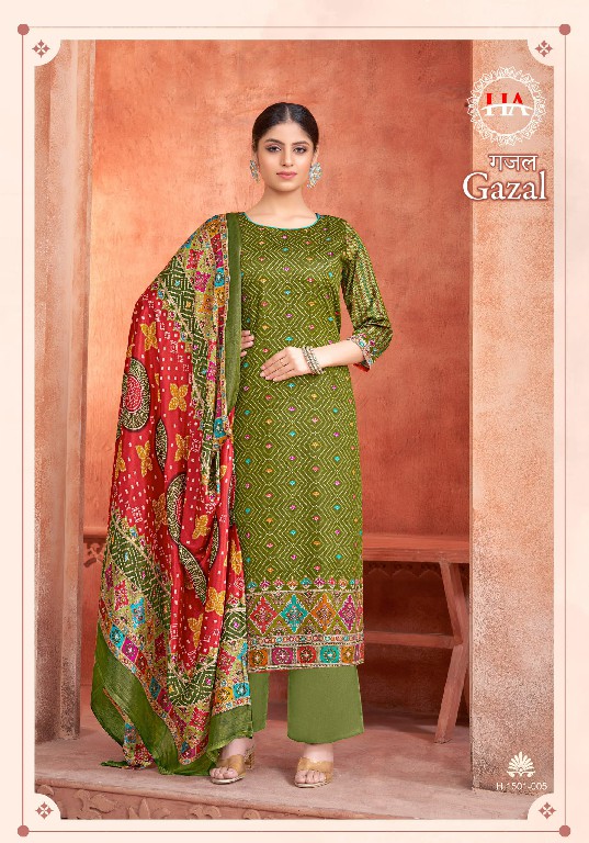 Harshit Gazal Wholesale Pure Zam With Swarovski Work Dress Material