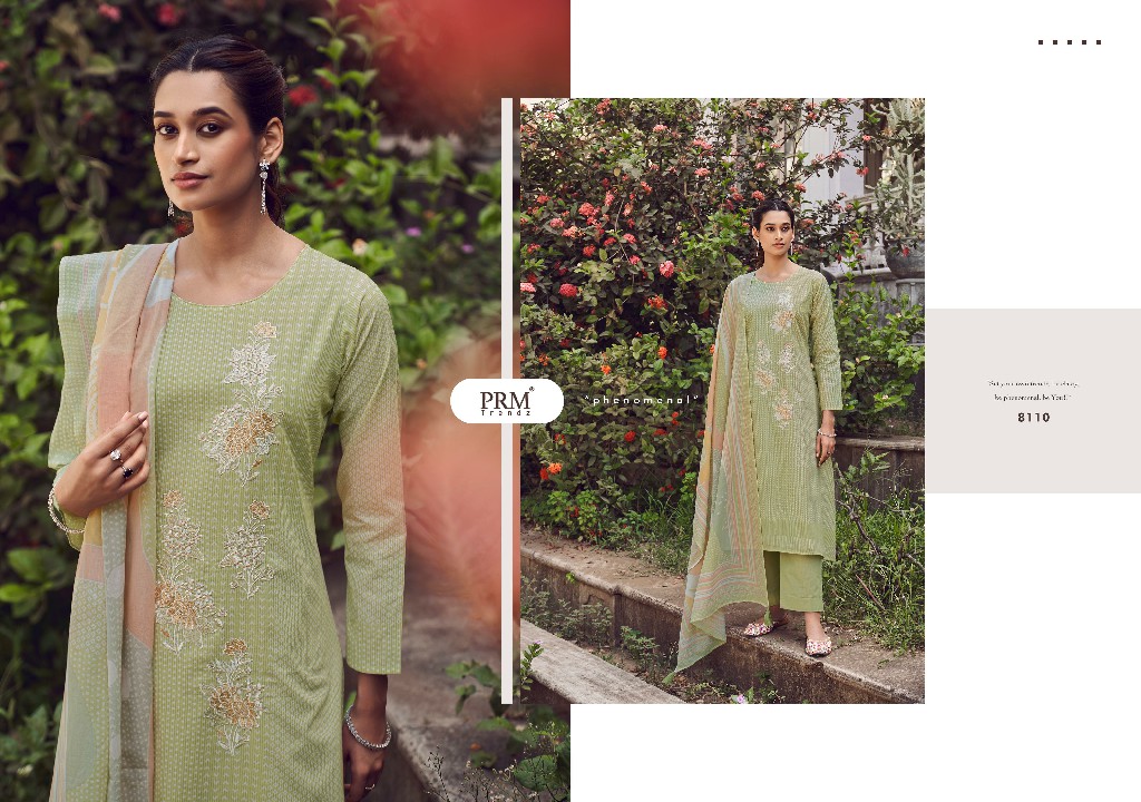 PRM Zaahira Wholesale Pure Lawn Cotton With Fancy Work Salwar Suits