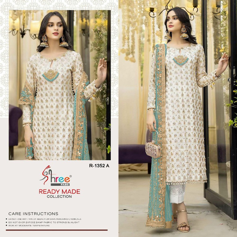 Shree Fabs R-1352 Wholesale Readymade Indian Pakistani Suits