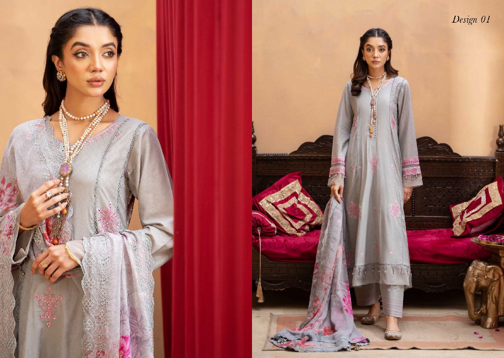 Al Zohaib Sunshine Bloom Premium Eid Edition Pakistani Suits
