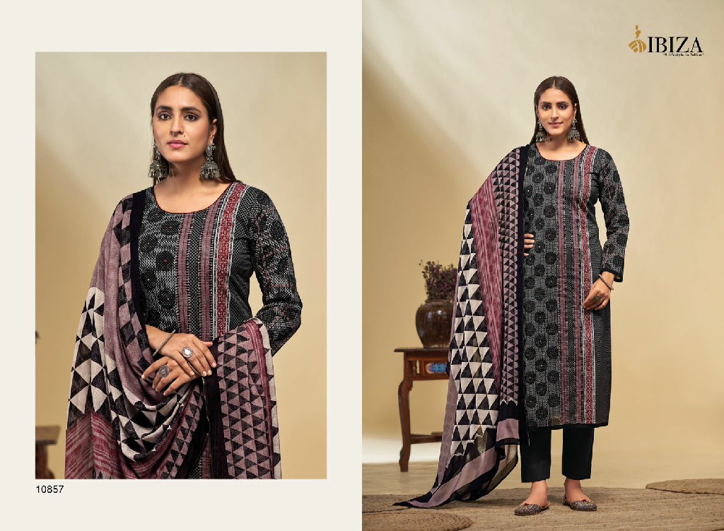 Ibiza Saira Wholesale Rubia Pure Lawn Cotton With Handwork Salwar Suits