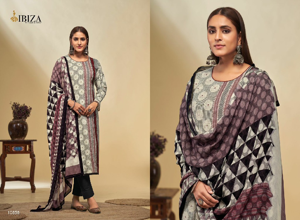 Ibiza Saira Wholesale Rubia Pure Lawn Cotton With Handwork Salwar Suits