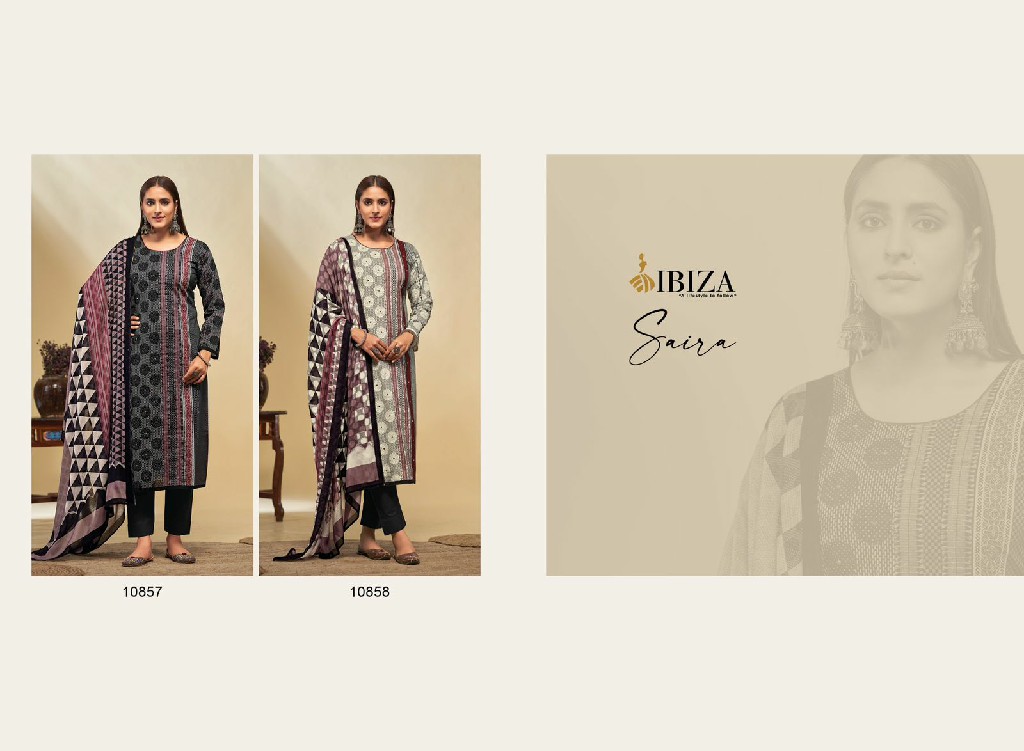 Ibiza Saira Wholesale Rubia Pure Lawn Cotton With Handwork Salwar Suits